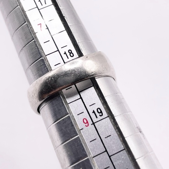 Size 8 Taxco Crushed turquoise 925 Sterling Silver Ring - Picture 9 of 10